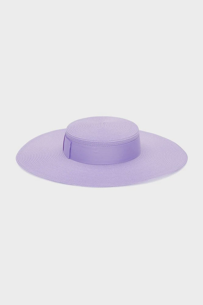 Macy Boater Hat Lilac Purple - Global Free Style
