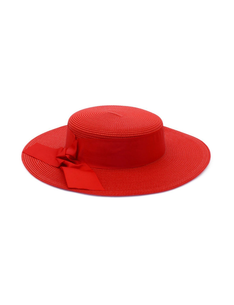 Clarke Boater Hat Red - Global Free Style