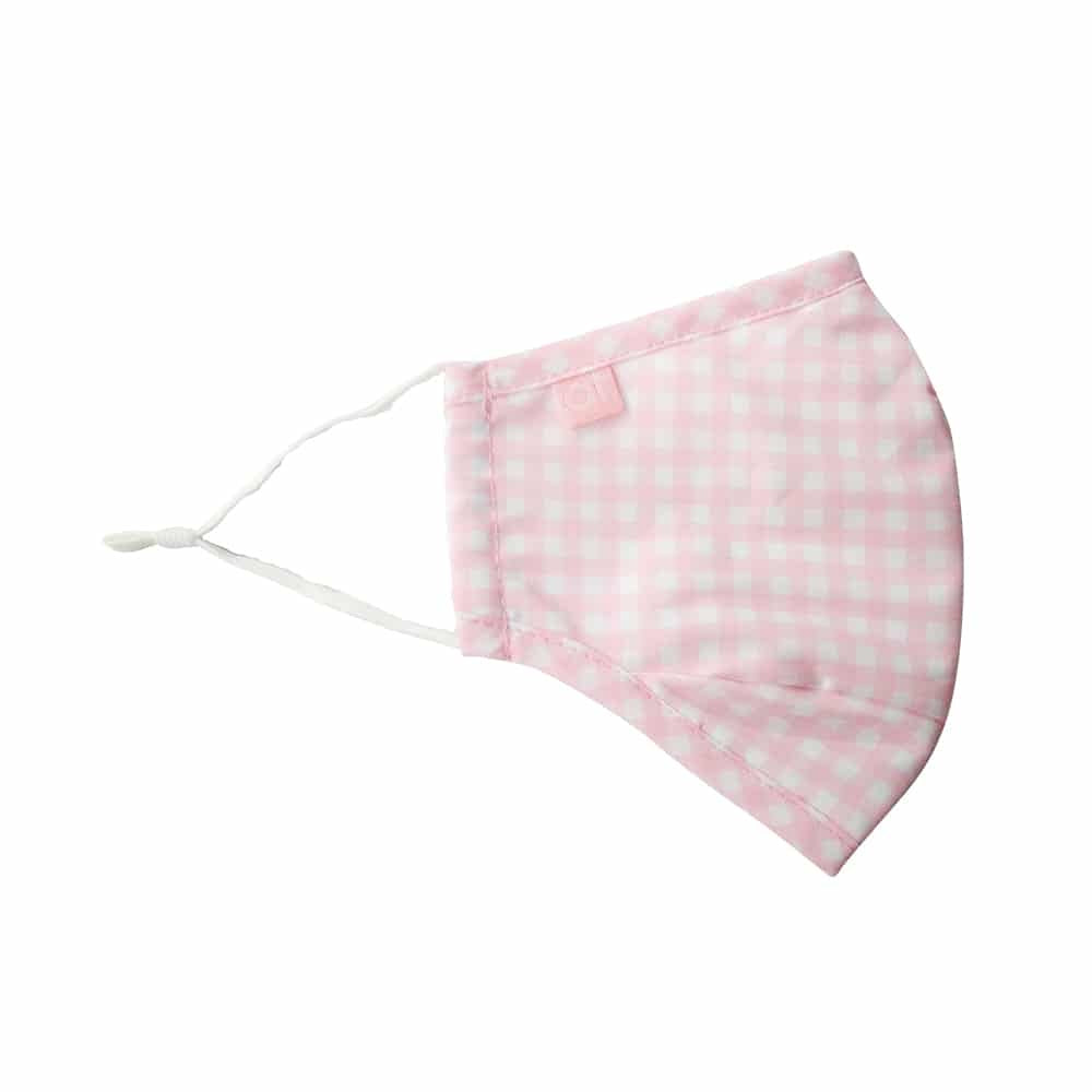 Annabel Trends Face Mask Shaped Gingham Pink Small - Global Free Style