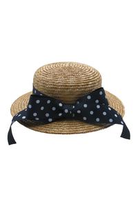 Morgan & Taylor Eleni Mini Boated Fascinator Hat with Ribbon Trim -... - Global Free Style