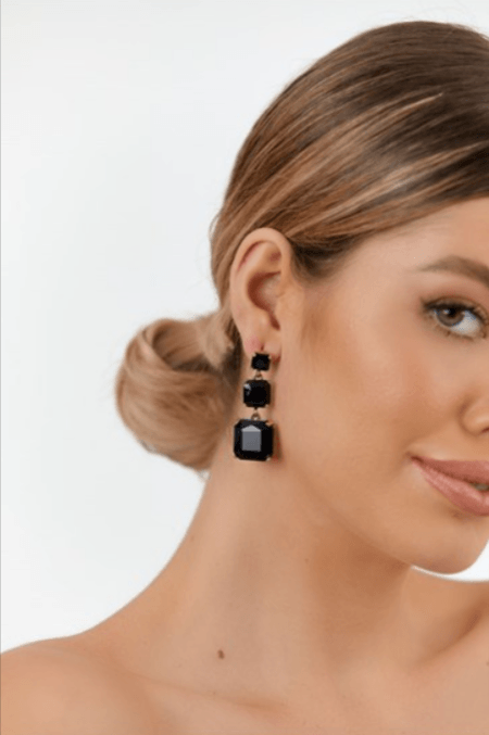 Adorne Modern Cocktail Jewel Drop Earrings - Global Free Style