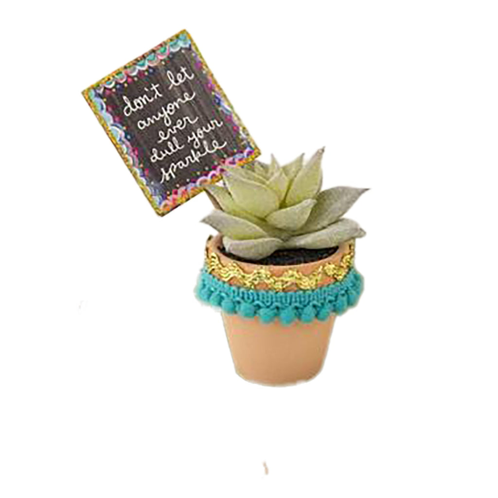 Natural Life Garden Sign Succulent Sparkle - Global Free Style