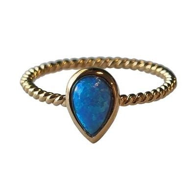 Teardrop Opal Ring Gold - Global Free Style