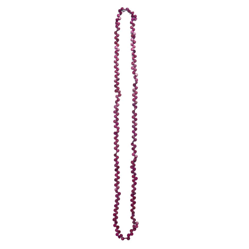 Rare Rabbit Coco Beads 150cm Long Necklace Magenta - Global Free Style
