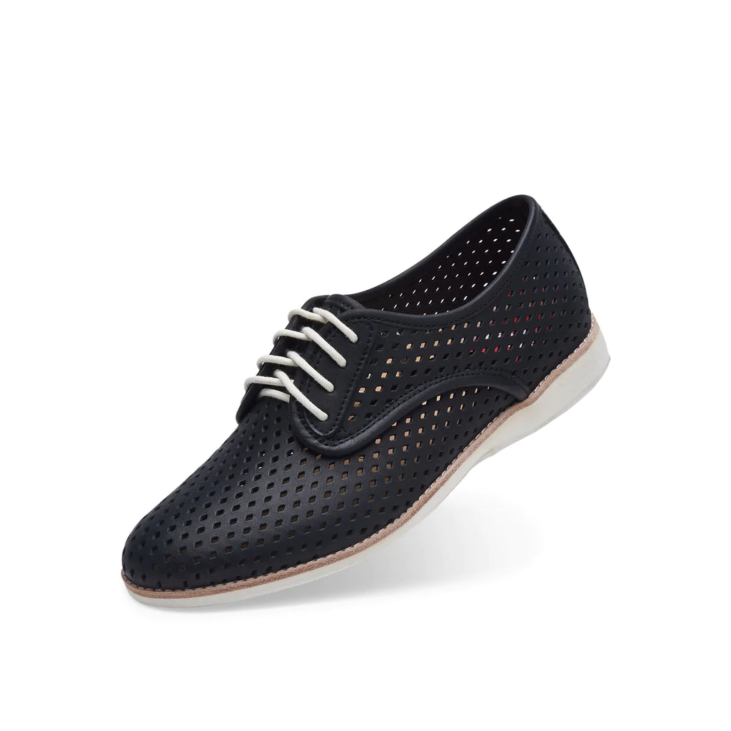Rollie Derby Punch Shoe Black Leather - Global Free Style