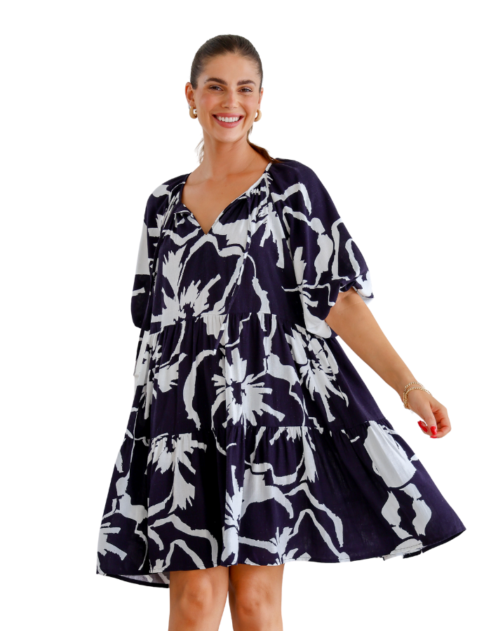 Melody Dress Navy - Global Free Style