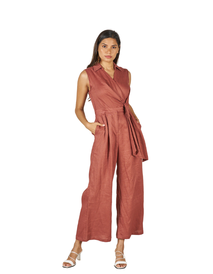 Sicily Jumpsuit Potter Clay - Global Free Style