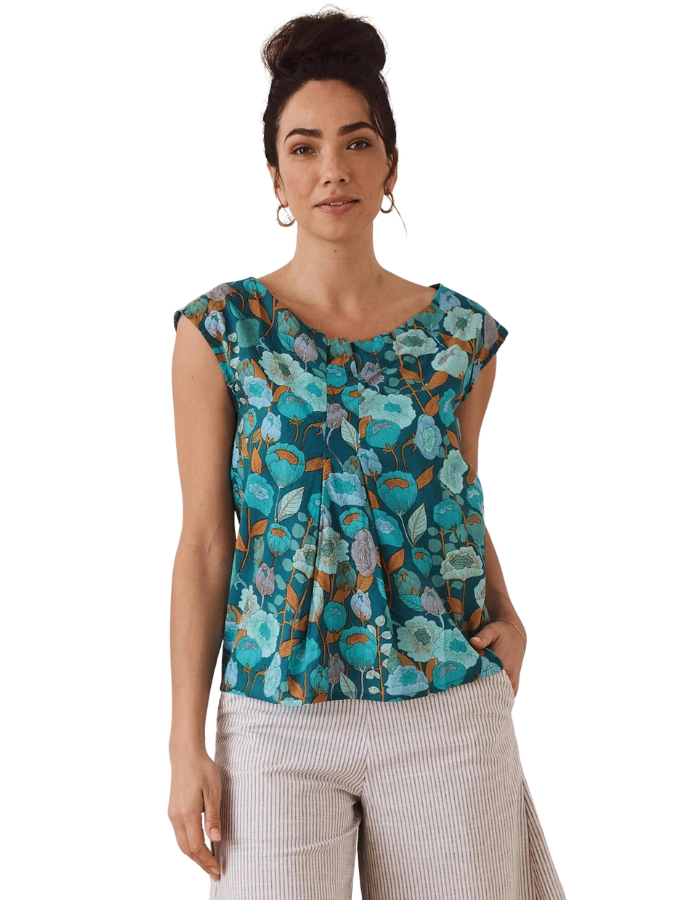 Ruby Top Poppy Teal - Global Free Style