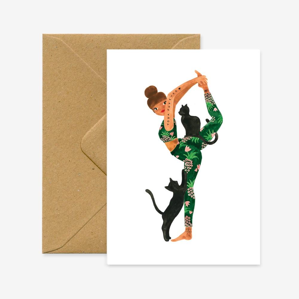 All The Ways To Say Yoga Forever Greeting Card - Global Free Style