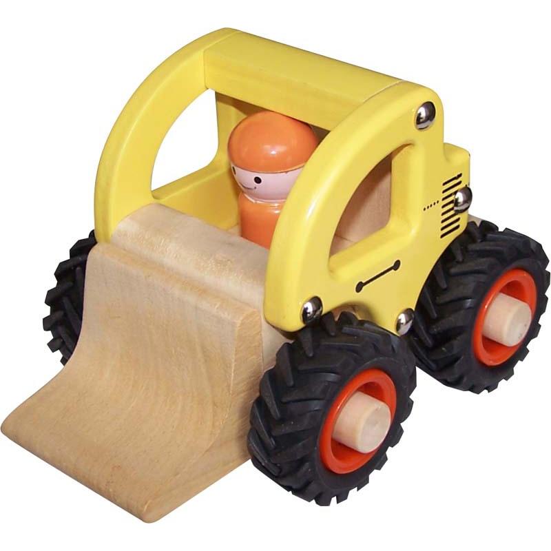 ToysLink Wooden Toy Bulldozer Yellow - Global Free Style