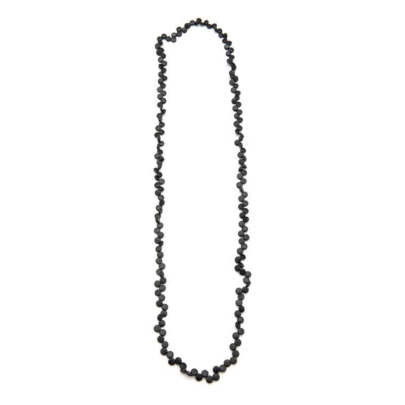 Rare Rabbit Coco Beads 150cm Long Necklace Black - Global Free Style