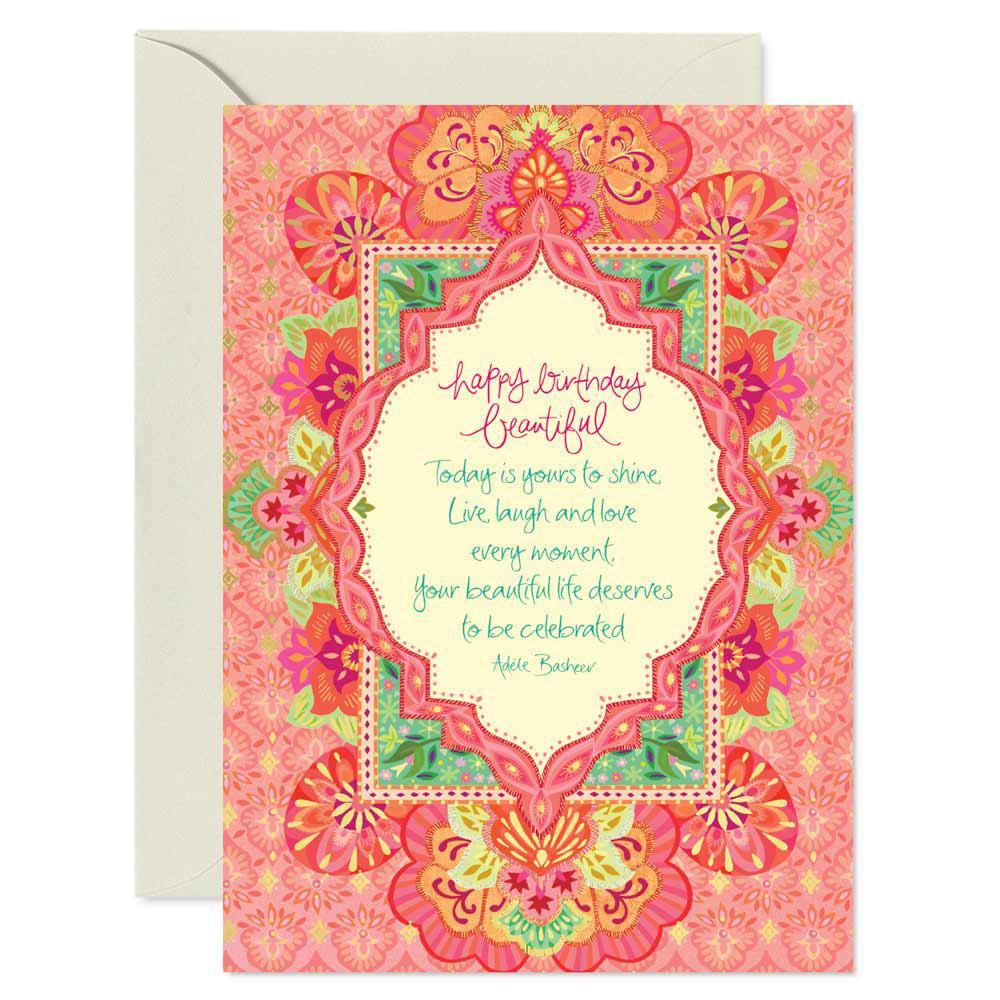 Intrinsic Happy Birthday Beautiful Greeting Card - Global Free Style