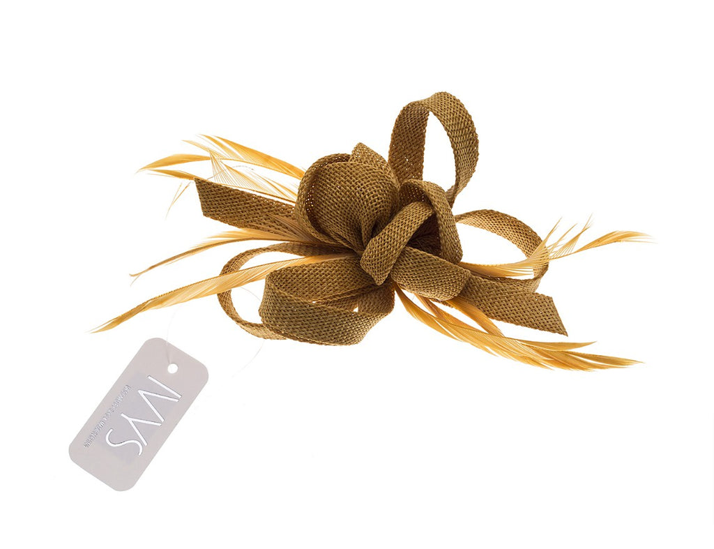 Hair Clip and Brooch Twirl Tan - Global Free Style