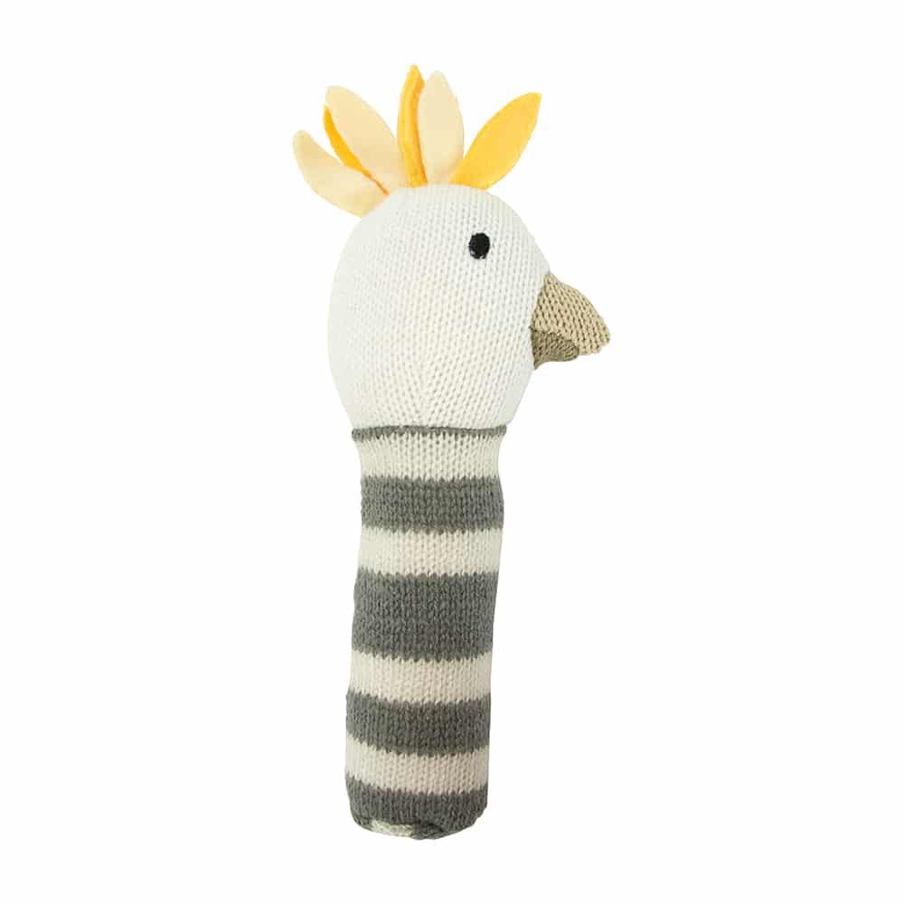 Knit Rattle Cockatoo Gifts and Accessories Annabel Trends   