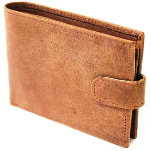 Hide and Chic RFID lined Cow Hide Hunter Leather Wallet - Global Free Style