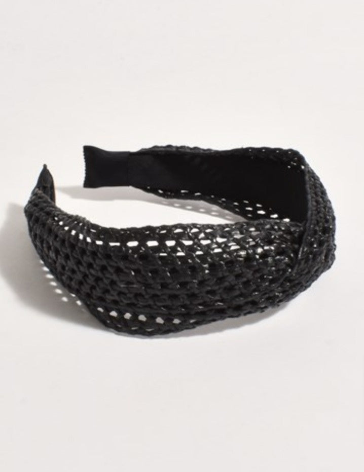 Open Weave Event Headband Black - Global Free Style