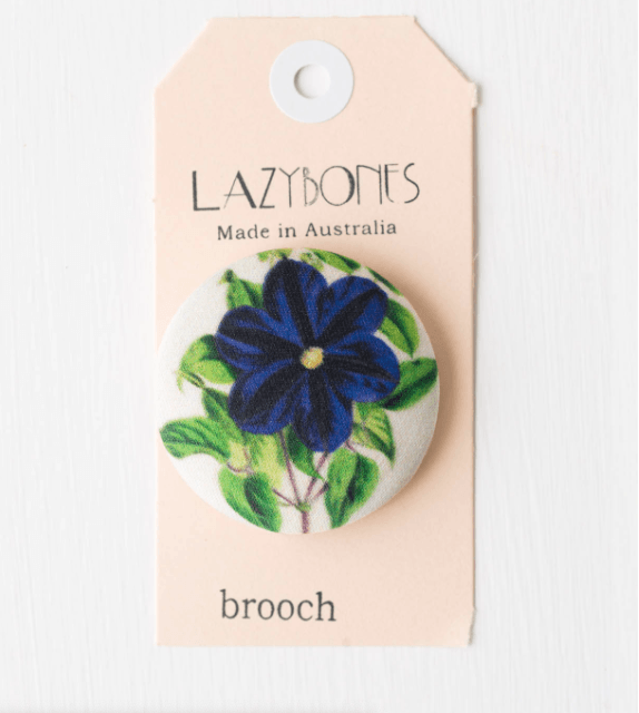 Lazybones Button Brooch Morning Glory - Global Free Style