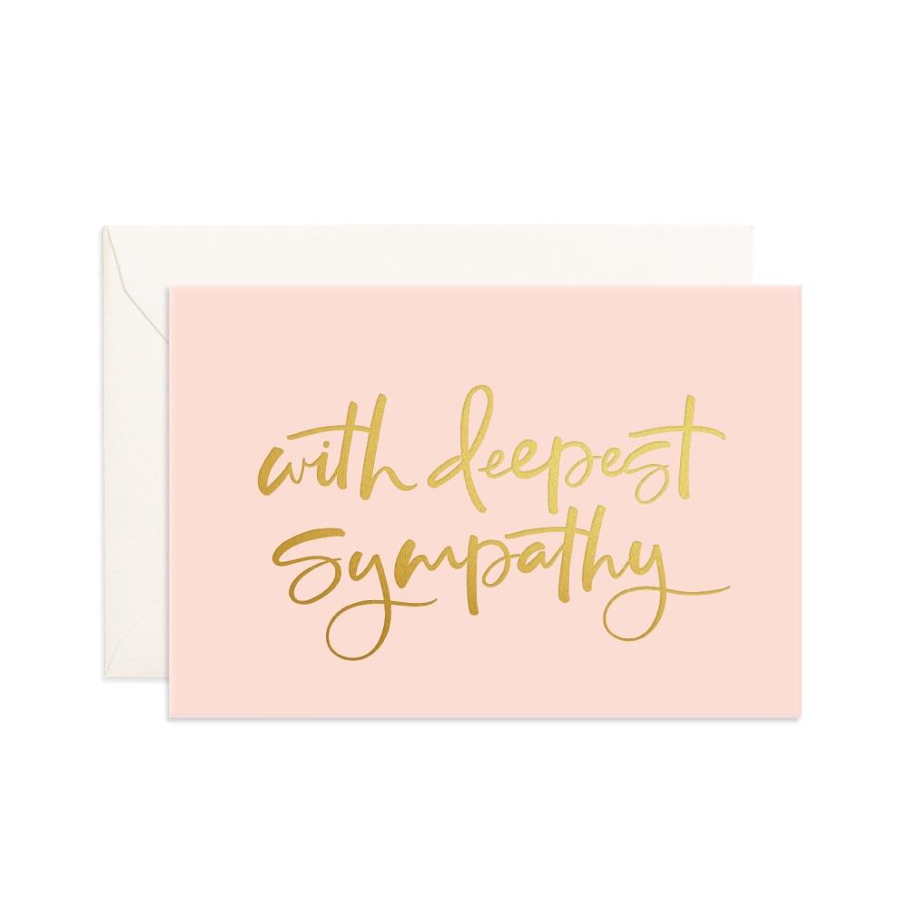 Fox & Fallow Greeting Card With Deepest Sympathy (Mini) - Global Free Style