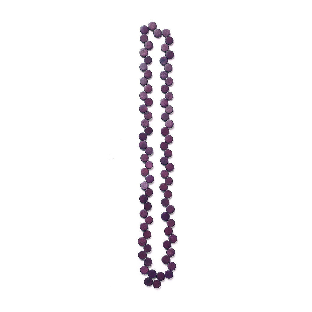 Rare Rabbit Coco Beads 150cm Long Necklace Aubergine - Global Free Style