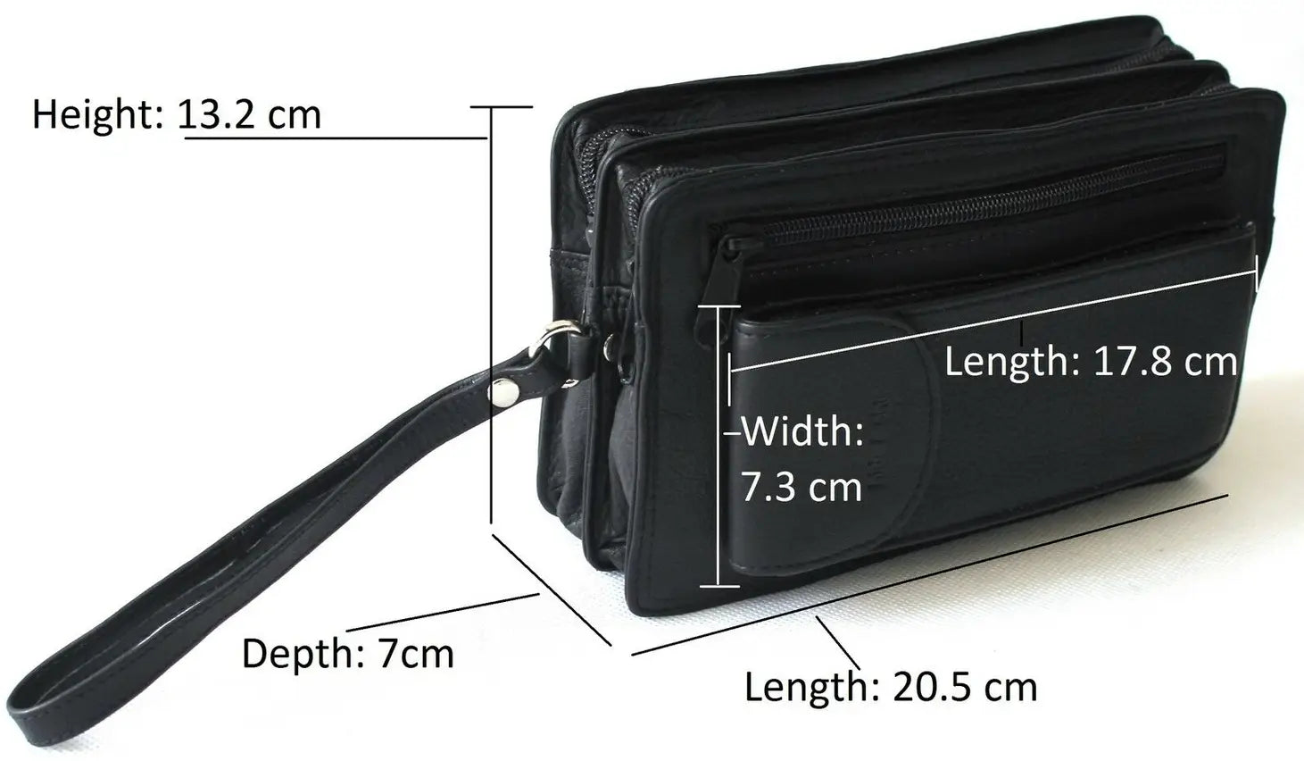 Hide and Chic Men's Clutch Bag Black Mens Bags Hide and Chic   