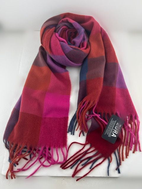 Plaid Scarf Pink - Global Free Style