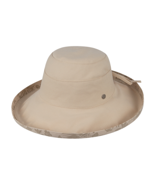 Womens Upturn Noosa Beach Print Latte Hats & Millinery Kooringal   