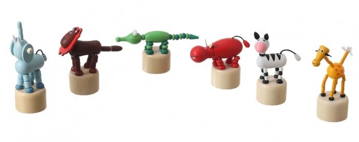 Toyslink Wooden Jungle Animal Press Toy - Global Free Style