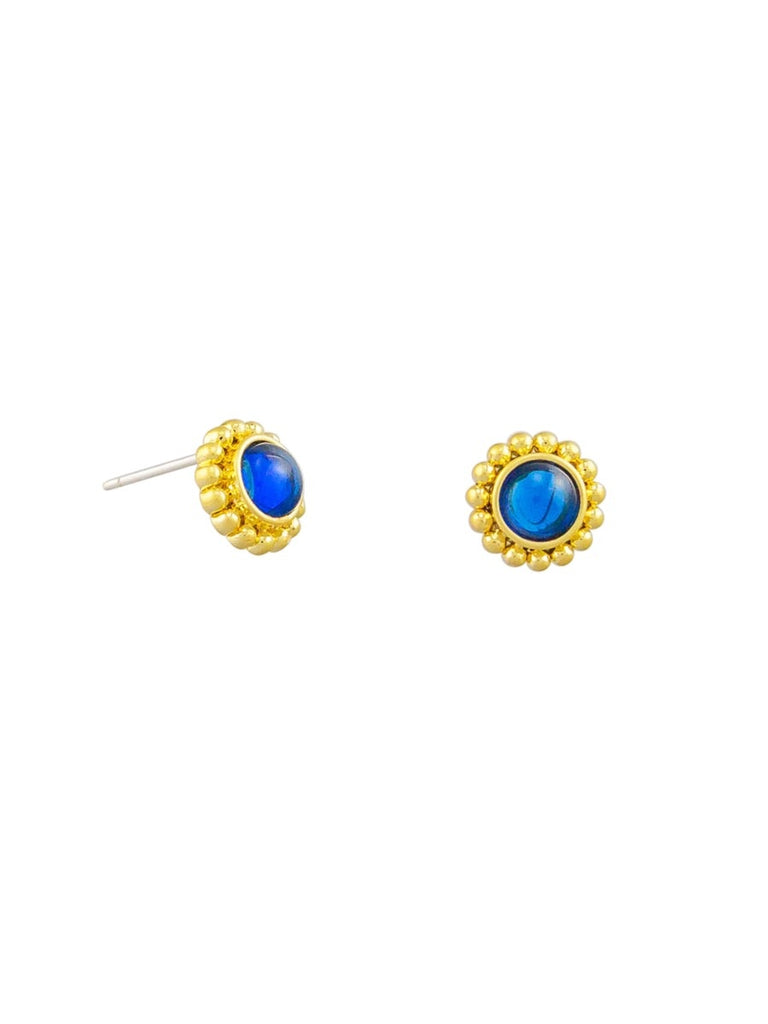Tiger Tree Gold Indian Blue Studs - Global Free Style