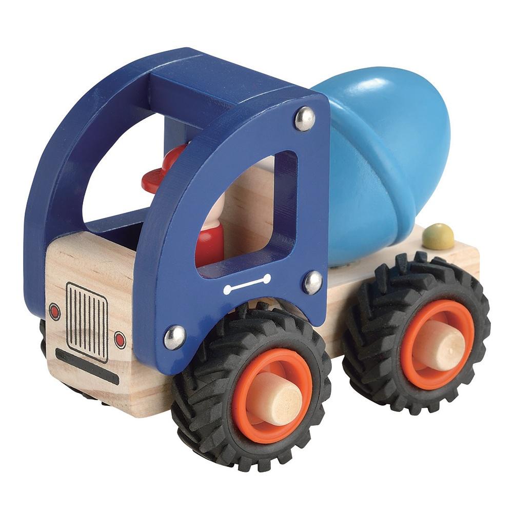 ToysLink Wooden Toy Concrete Mixer Blue - Global Free Style