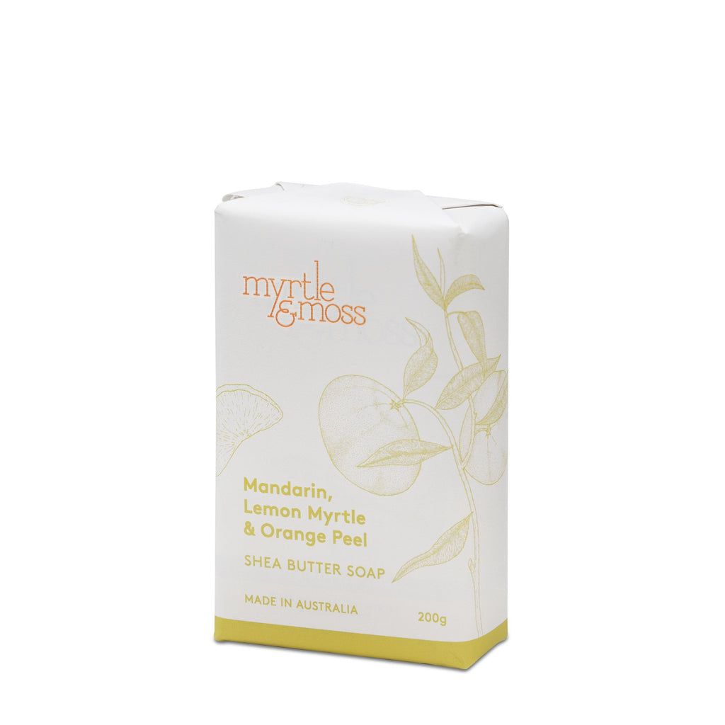Myrtle & Moss Shea Butter Soap 200g Mandarin, Lemon Myrtle And... - Global Free Style