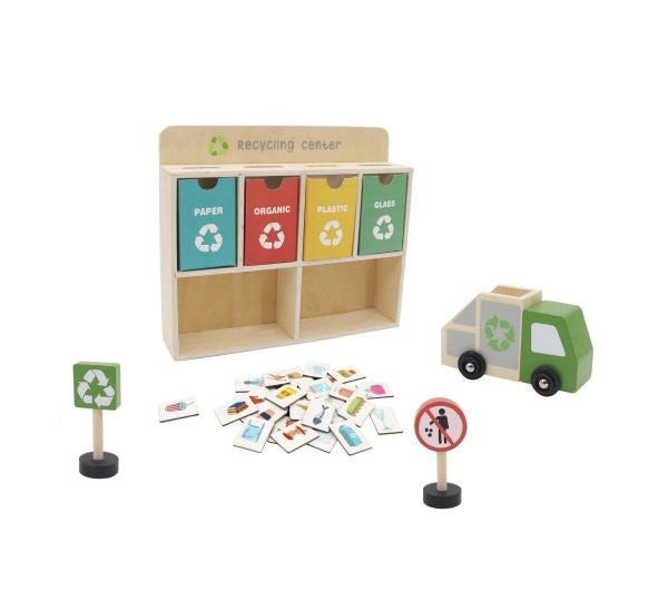 Toyslink Wooden Recycling Centre Play Set - Global Free Style