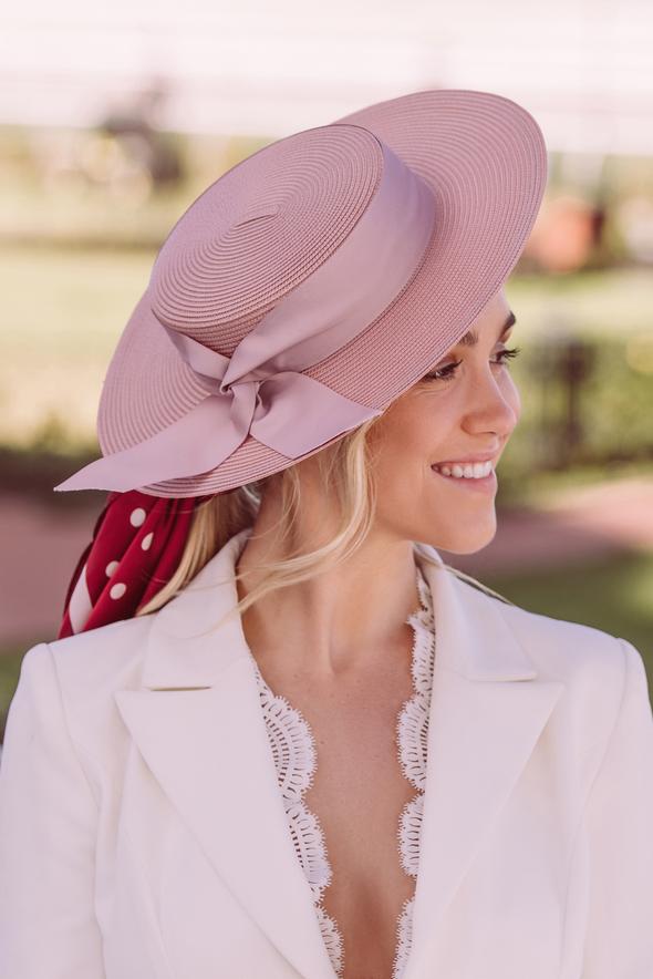 Clarke Boater Hat Blush - Global Free Style