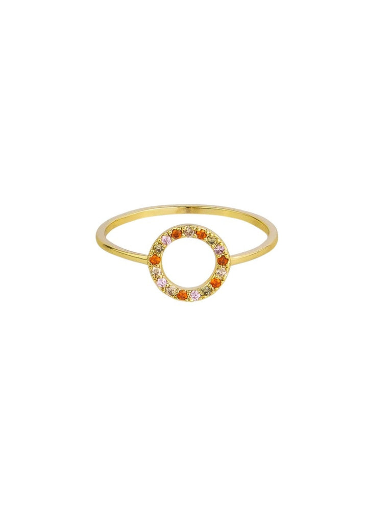 Tiger Tree Gold Rainbow Circle Ring Rings Tiger Tree   