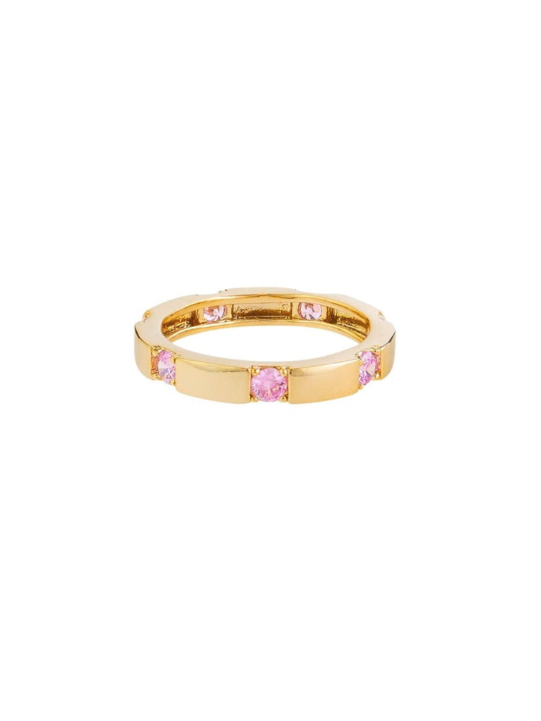 Tiger Tree Pink Crystal Band Ring Rings Tiger Tree   