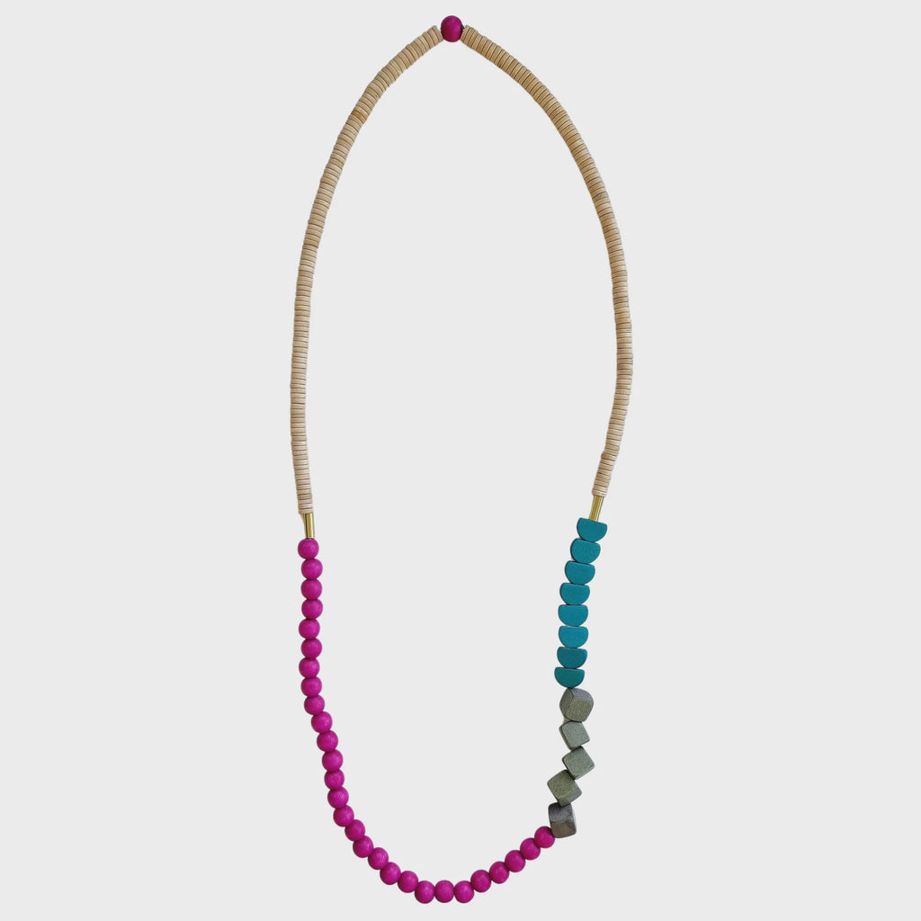 Rosetta Necklace Pink aqua - Global Free Style