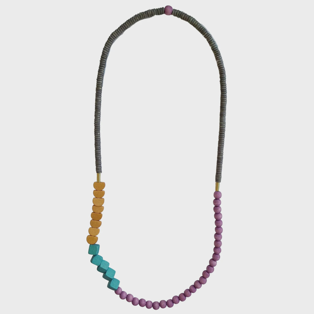 Rosetta Necklace Purple aqua - Global Free Style